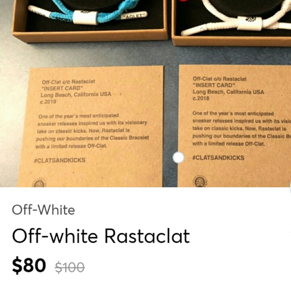 Off-White Collaberation with Rastaclat bracelet - Picture 7 of 8